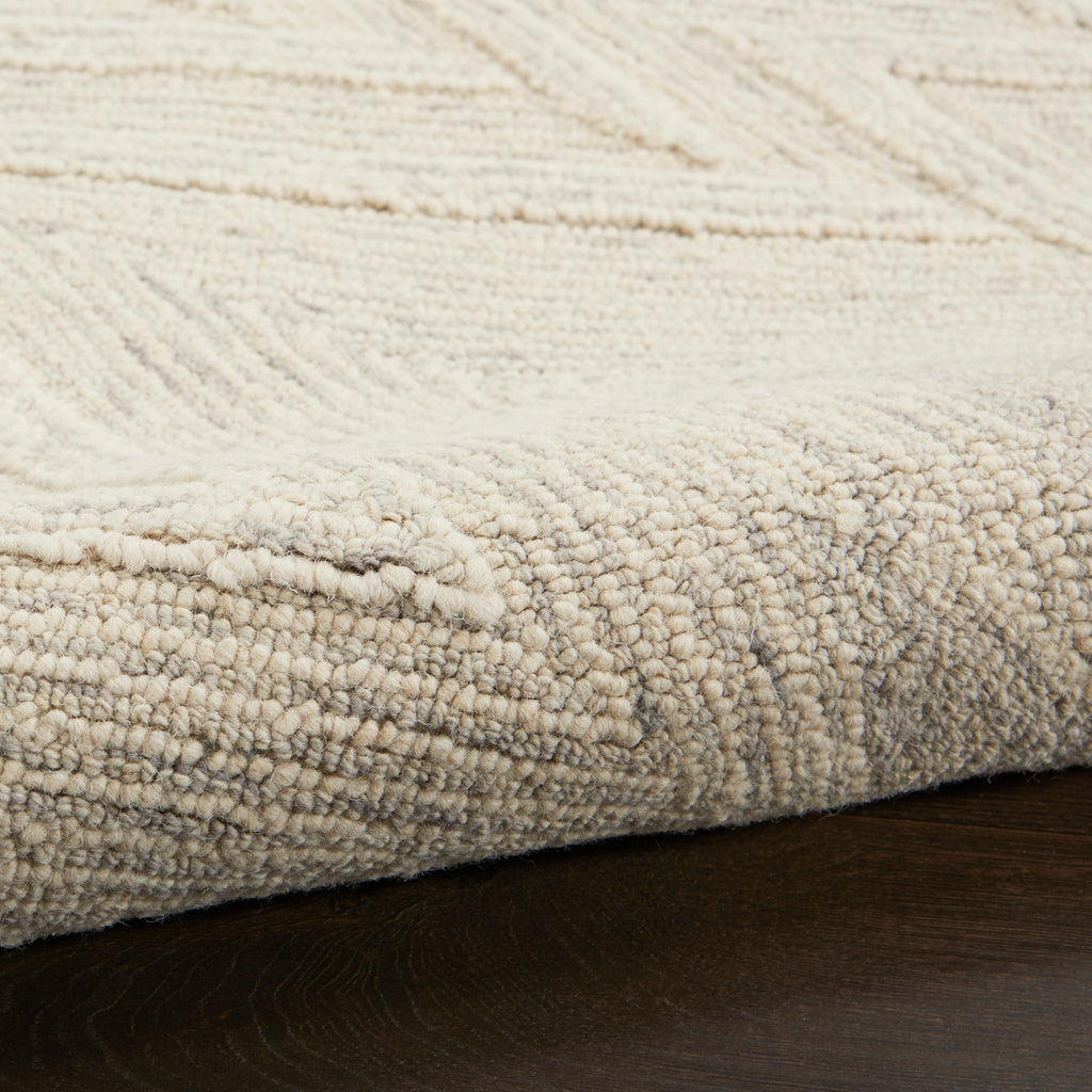 nourison interlock itl04 ivory grey rug