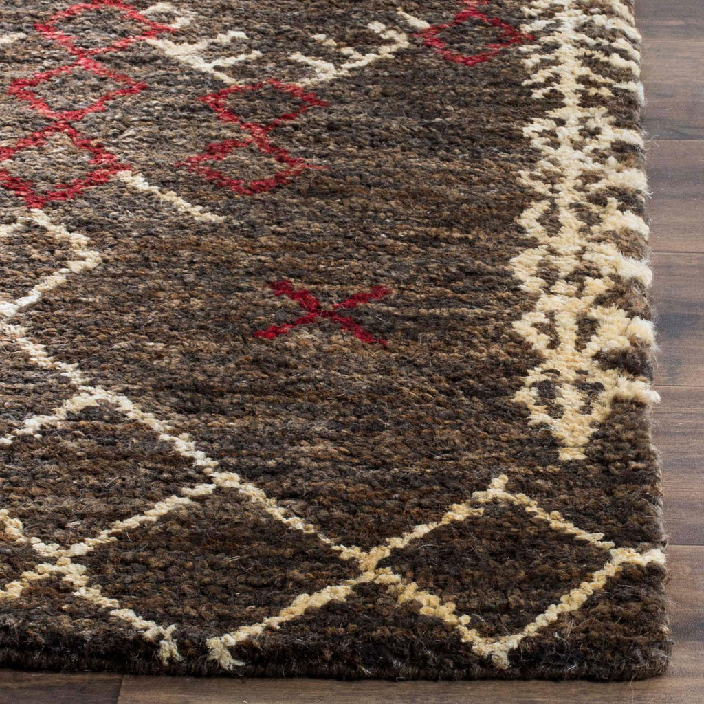 safavieh clearance bohemian boh668a dark brown rug