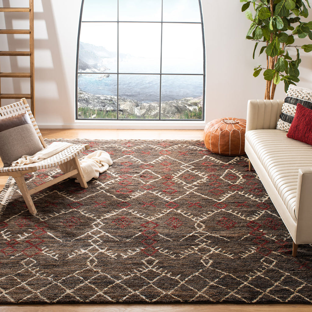 safavieh clearance bohemian boh668a dark brown rug