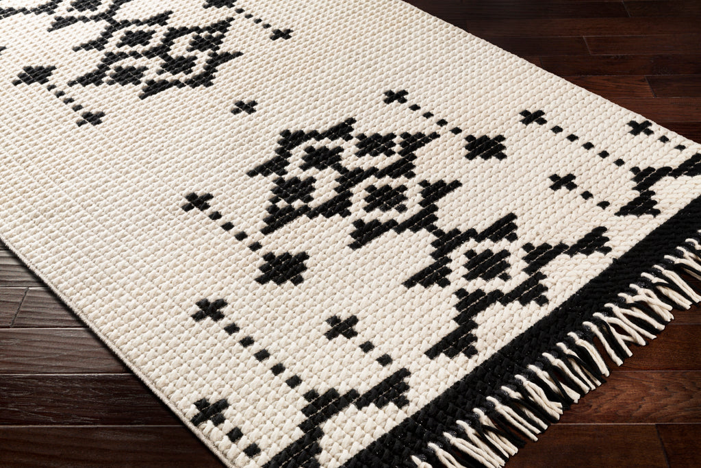 surya rug co beni ourain bon 2302 black rug