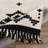 surya rug co beni ourain bon 2302 black rug