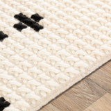 surya rug co beni ourain bon 2302 black rug