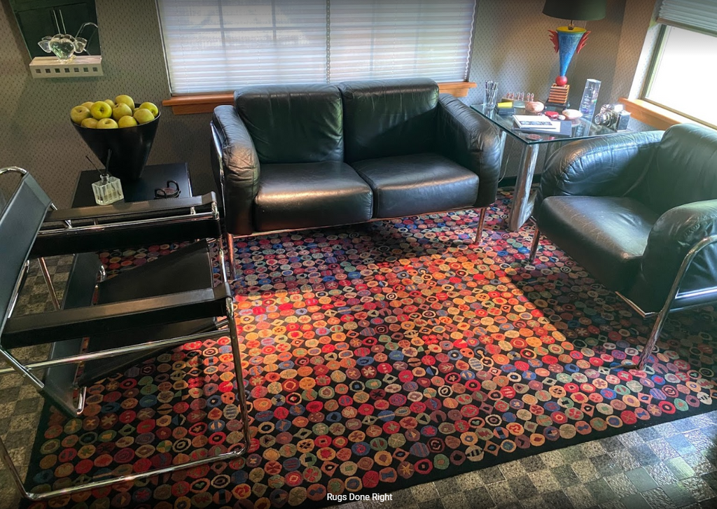 Tibet Rug Company 100 CT Bottlecaps Black Rug
