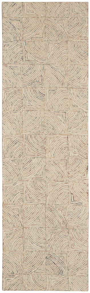 nourison interlock itl05 ivory multi rug
