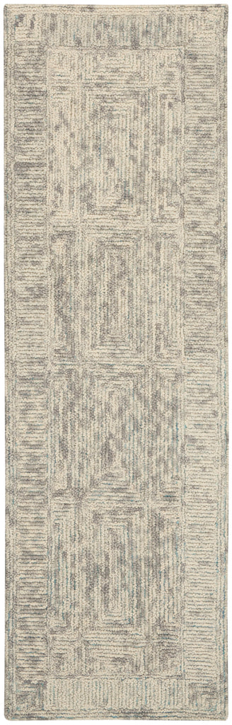 nourison colorado clr04 ivory grey teal rug