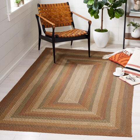 Safavieh Clearance Braided BRD652A Blue Rug