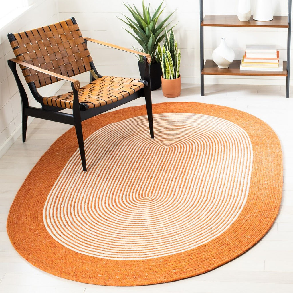 safavieh clearance braided brd904p orange rug