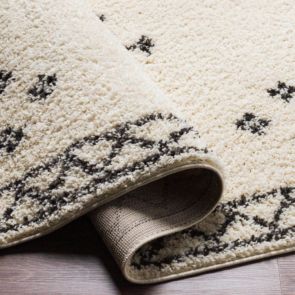 surya beni shag bsh 2320 charcoal rugs