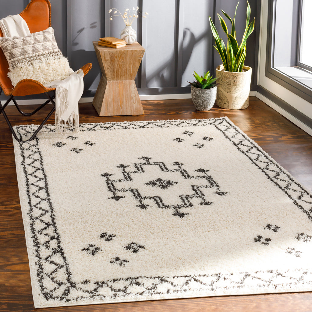surya beni shag bsh 2320 charcoal rugs