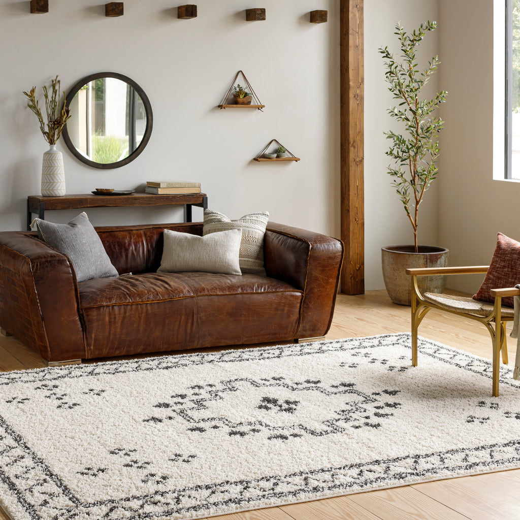 surya beni shag bsh 2320 charcoal rugs