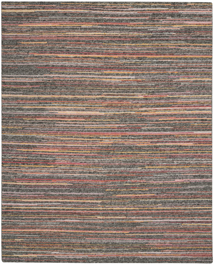 nourison plateau pae01 grey flame rug