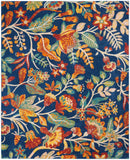 nourison allur alr09 navy multicolor rug