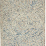 nourison interlock itl02 blue multi rug