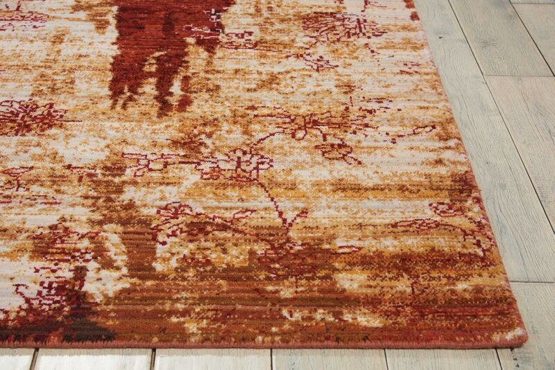 Nourison Clearance Rhapsody RH006 Gold Rug