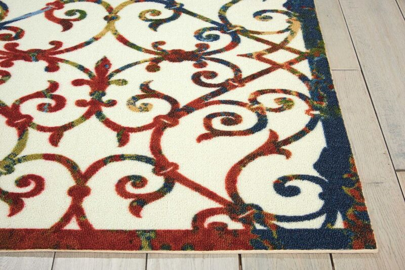 Nourison Clearance & Garden RS093 Multi Rug