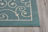 Nourison Clearance & Garden RS019 Light Blue Rug