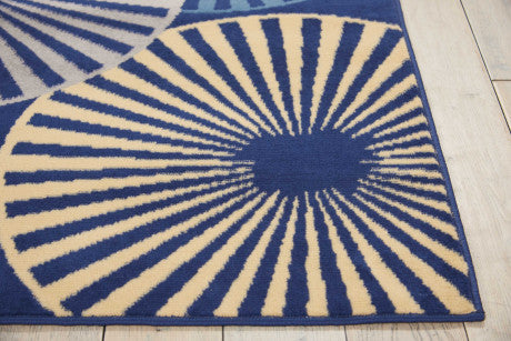 Nourison Clearance Grafix GRF20 Navy Blue Rug