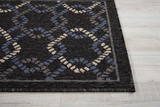 Nourison Clearance Caribbean CRB16 Charcoal Rug