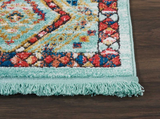 Nourison Clearance Navajo NAV02 Aqua Rug