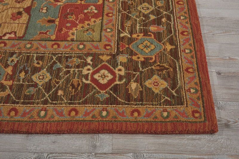 Nourison Clearance Living Treasures LI01 Rust Rug