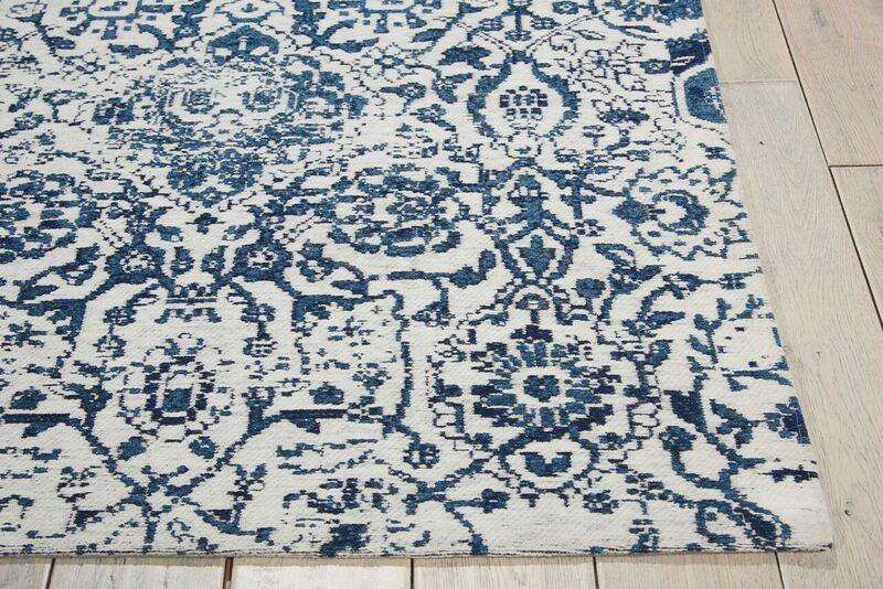 Nourison Clearance Damask DAS06 Navy Rug
