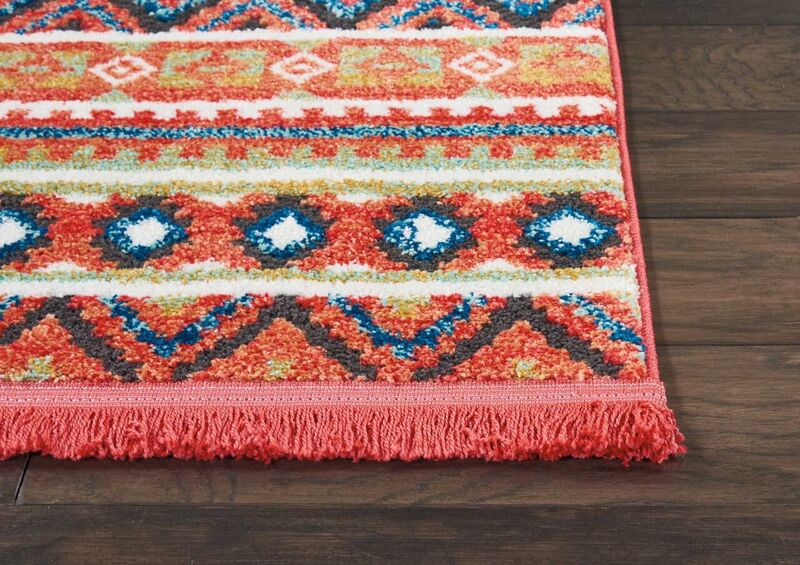 Nourison Clearance Navajo NAV04 Orange Rug