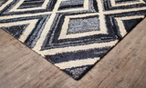 Anji Mountain Bamboo Rug, Co. Bell Bottom Blues AMB1121 Grey Rug