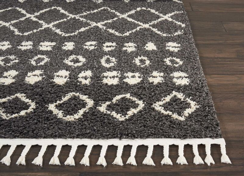 Nourison Clearance Moroccan Shag MRS02 Charcoal Rug