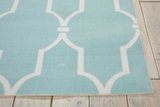Nourison Clearance & Garden RS087 Aqua Rug