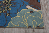 Nourison Clearance & Garden RS021 Light Blue Rug