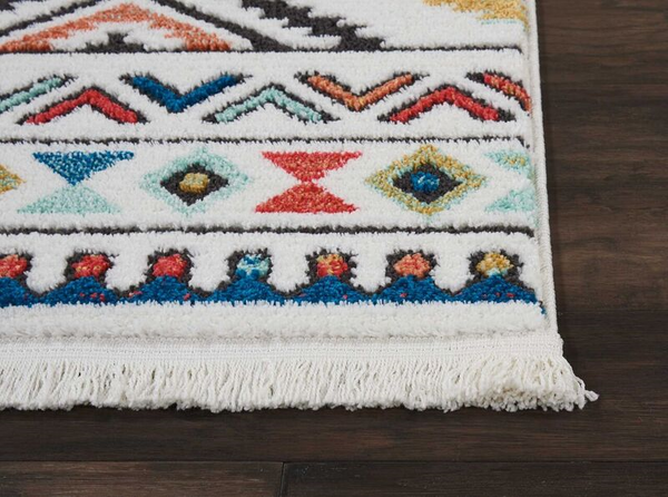 Nourison Clearance Navajo NAV06 White Rug