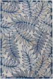 nourison aloha alh18 ivory navy rug