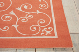 Nourison Clearance & Garden RS019 Orange Rug