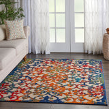 nourison aloha alh21 multicolor rug