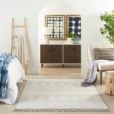 nourison paxton pax06 grey ivory rug