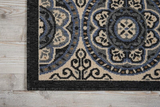 Nourison Clearance Caribbean CRB15 Ivory/Charcoal Rug