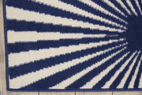 Nourison Clearance Grafix GRF20 Navy Blue Rug