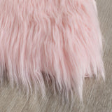 Safavieh Clearance Faux Sheep Skin FSS115G Pink Rug