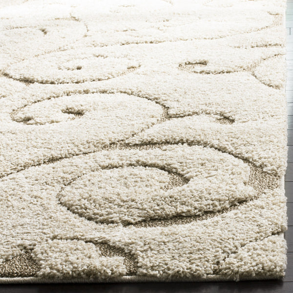 Safavieh Clearance Florida Shag SG455-1113 Cream Beige Rug