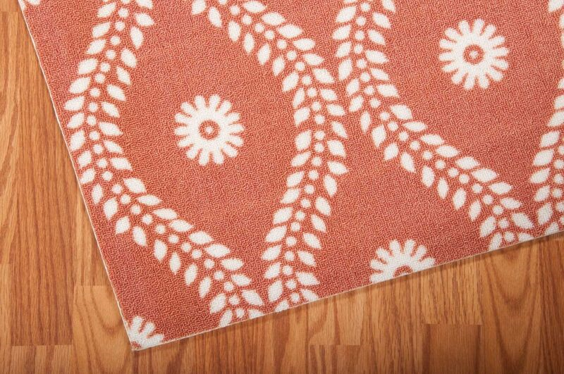 Nourison Clearance & Garden RS085 Rust Rug