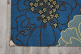 Nourison Clearance & Garden RS021 Light Blue Rug
