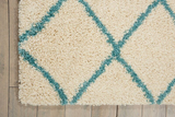 Nourison Clearance Brisbane BRI08 Ivory/Aqua Rug