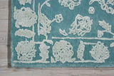 Nourison Clearance Opaline OPA12 Aqua Rug