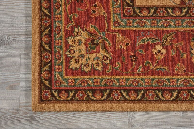 Nourison Clearance Living Treasures LI04 Ivory Red Rug
