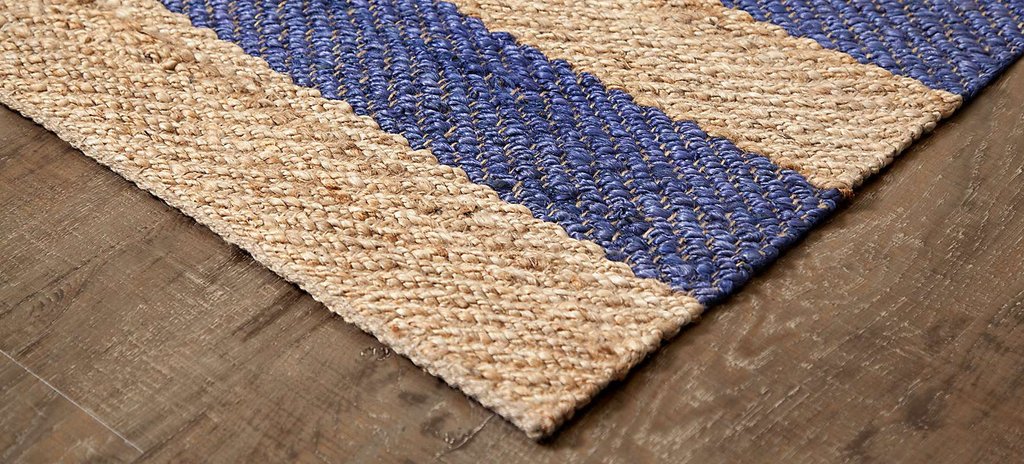 Anji Mountain Bamboo Rug, Co. Jute AMB0365 Navy Rug
