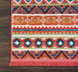 Nourison Clearance Navajo NAV04 Orange Rug