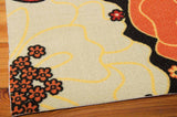 Nourison Clearance & Garden RS021 Black Rug
