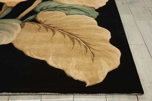 Nourison Tropics TS08 Black Rug