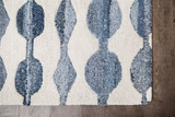 Anji Mountain Bamboo Rug, Co. Bell Bottom Blues AMB1119 Ivory Rug