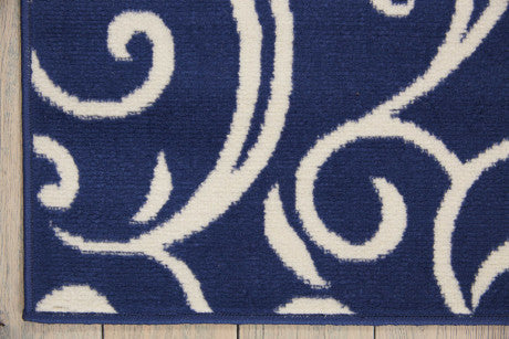 Nourison Clearance Grafix GRF19 Navy Blue Rug